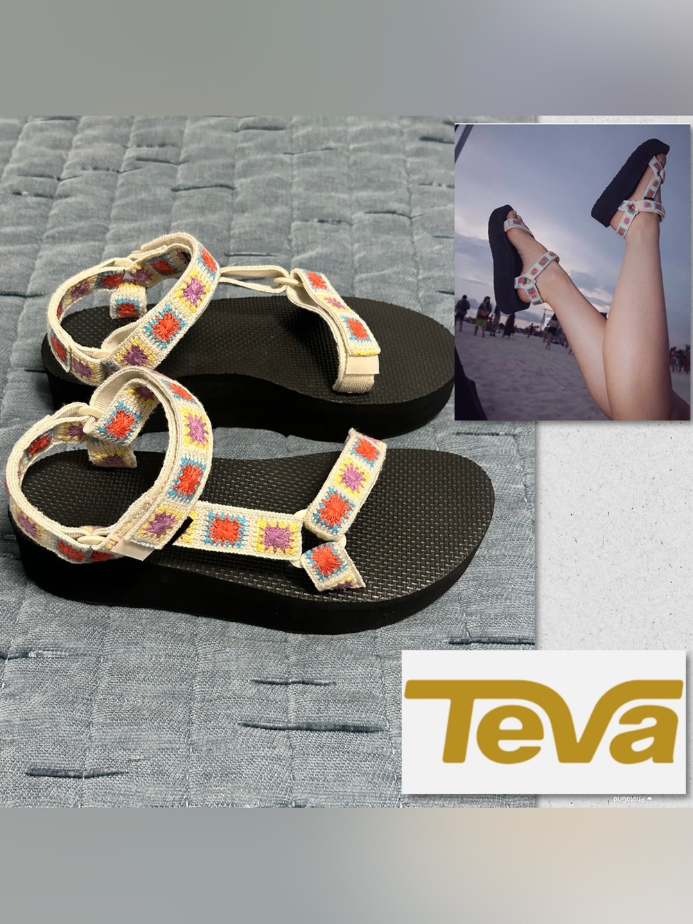 Teva Crochet Platform Sandals